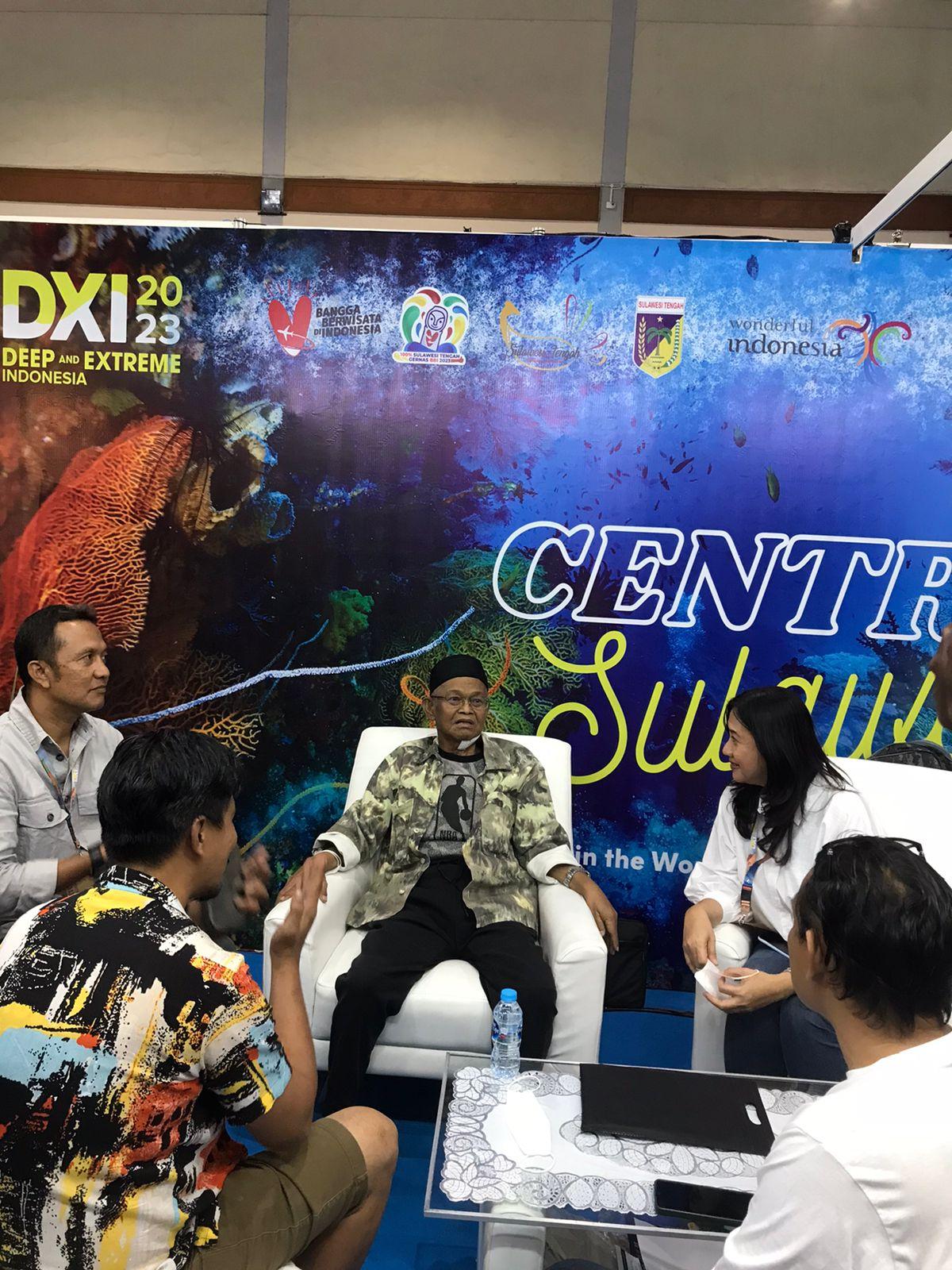 Gubernur Rusdy Mastura saat menghadiri Pameran Internasional DEEP and EXTREME Indonesia (DXI) 2023 di Hall B, Jakarta Convention Center (JCC), Senayan, Sabtu (3/6/2023). Foto: Biro Adpim