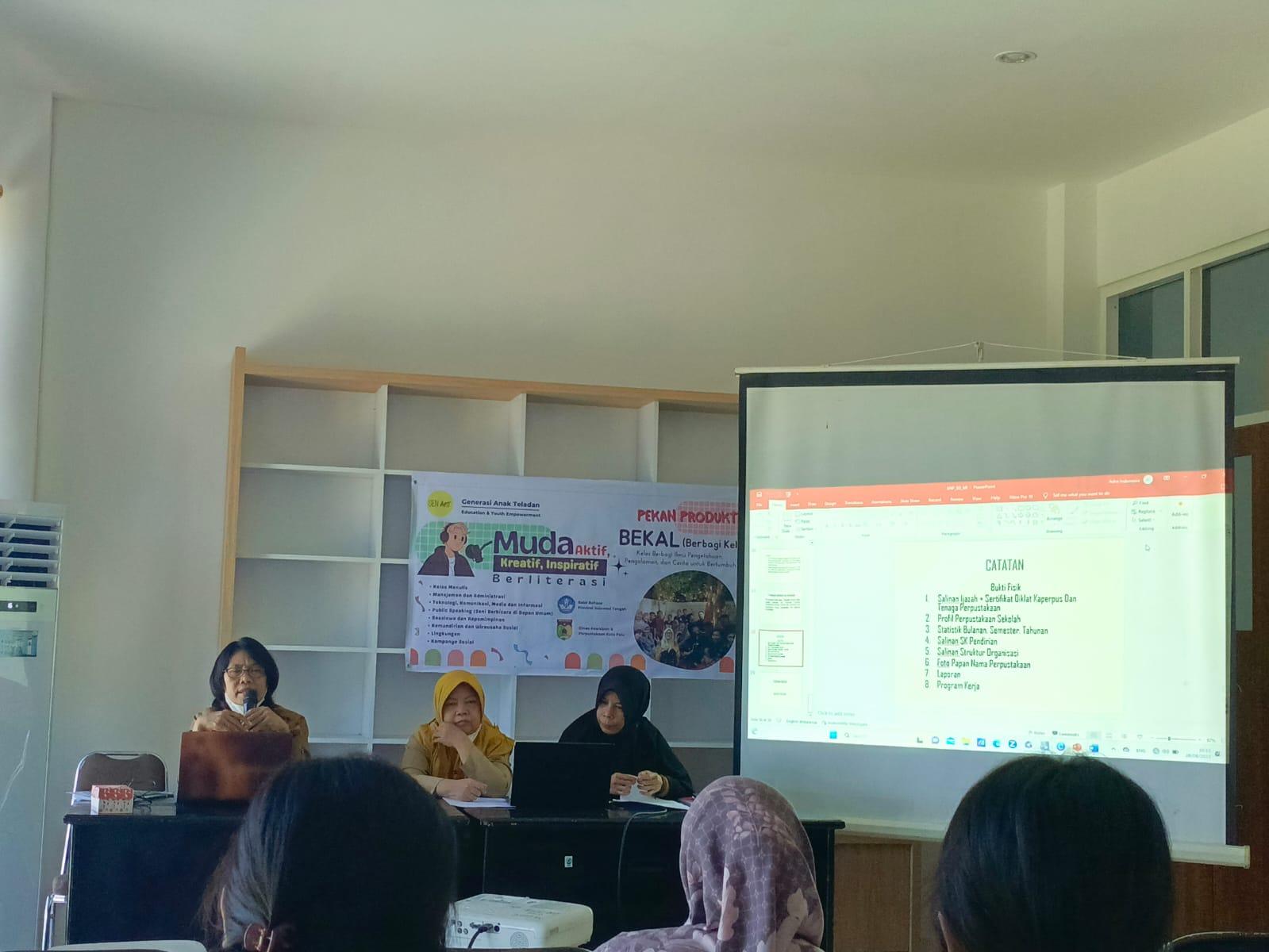 Foto : Coaching Clinik untuk Lomba Perpustakaan Tingkat SD/MI, Senin (28/8/2023). FOTO : RUTH