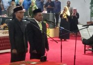 Suasana pelantikan PAW dua anggota DPRD Kabupaten Donggala dari PKB. FOTO: WAHID AGUS/SR