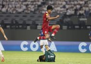 Striker Timnas Arkhan Kaka mencetak gol bersejarah ke gawang Timnas Equador di Stadion Gelora Bung Tomo, Jumat (10/11/2023). Foto: Doc. LOC WCU17/BRY