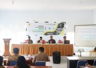 Suasana seminar Laporan Antara Rencana Perlindungan dan Pengelolaan Lingkungan Hidup (RPPLH) Kabupaten Morowali Utara Tahun 2023 di Aula Kantor Bappelitbangda, Selasa (7/11/2023). FOTO: IST