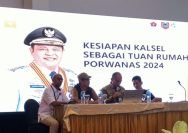 Kalsel memaparkan kesiapan Porwanas XV/2024 di Rakernas SIWO di Jakarta, Sabtu (17/2/2024). Foto: POS ACEH