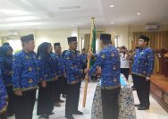 Pengukuhan Dewan Pengurus Korpri Kabupaten Parmout masa bakti 2024-2029 di aula kantor Bupati, Senin (19/2/2024). Foto: DINAS KOMINFO PARMOUT.