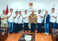 Pengurus KONI Sulteng menghadap kepada pengurus KONI Pusat untuk persiapan Indonesia Beach Games perdana di Banggai dan Touna, Senin (18/3/2024). FOTO: IST