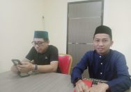 Bendahara Umum KONI Sulteng, Armin Amiruddin, SH, MH, AIFO (Kanan) didampingi pengurus KONI Agus Manggona saat memberikan keterangan pers, Ahad (24/3/2024). FOTO: IRWAN